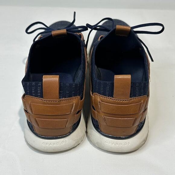 Cole Haan Mens Grandmotion Stitchlite Woven Navy Leather Sneaker Shoes - Size 11 - Picture 6 of 11